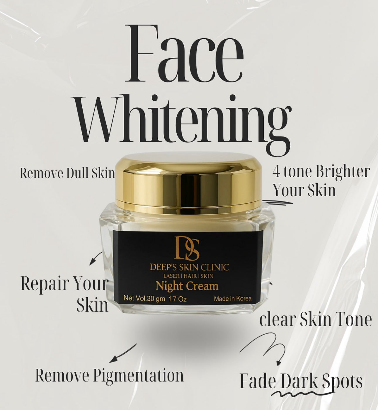 Korean whitening Night Cream